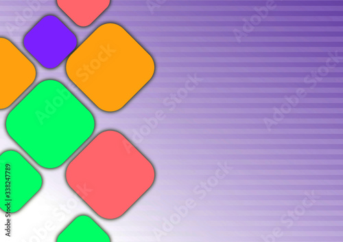 Colorful Abstact Shape Illustration for Background Layout Template