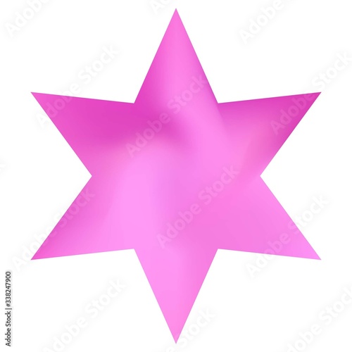 Blurred background in the form of hexagram.