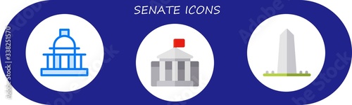 senate icon set