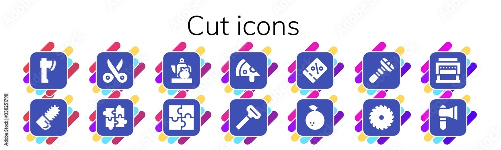 Modern Simple Set of cut Vector filled Icons Modern Simple Set of cut Vector filled Icons