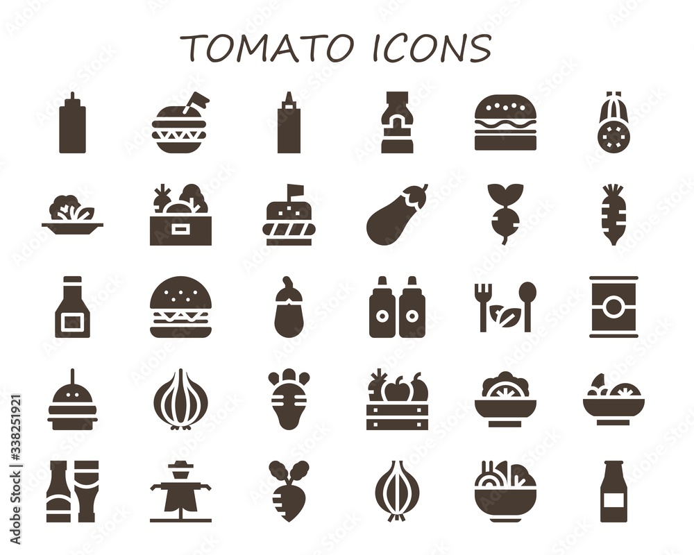 tomato icon set
