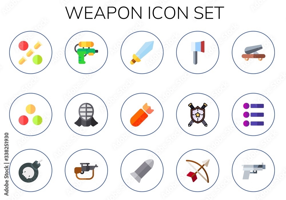 weapon icon set