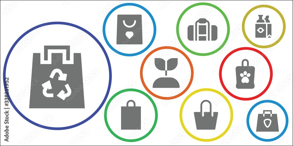 Modern Simple Set of packet Vector filled Icons