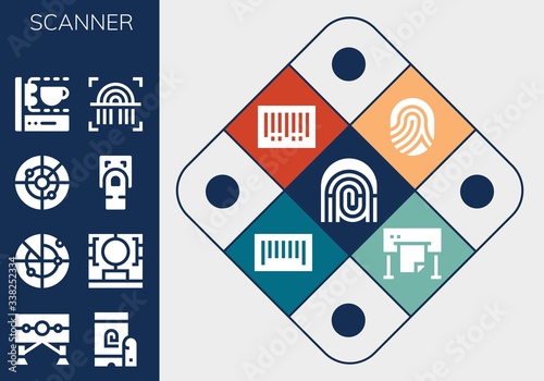 scanner icon set