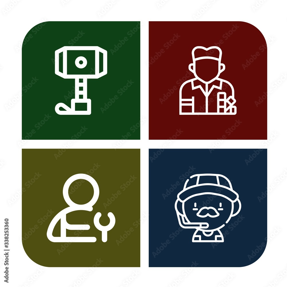 improvement simple icons set improvement simple icons set