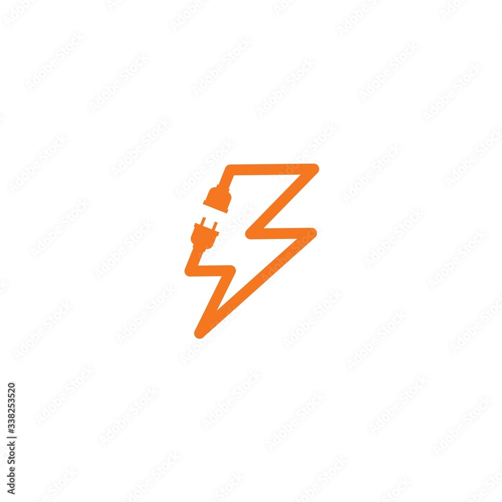 Electrical plug logo vector icon illustration Electrical plug logo vector icon illustration