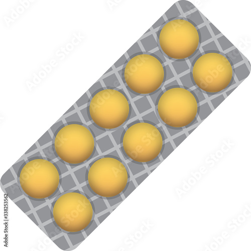 Dozen dragee tablets
