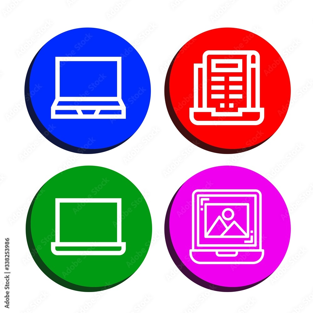 Set of mobile phone icons Set of mobile phone icons