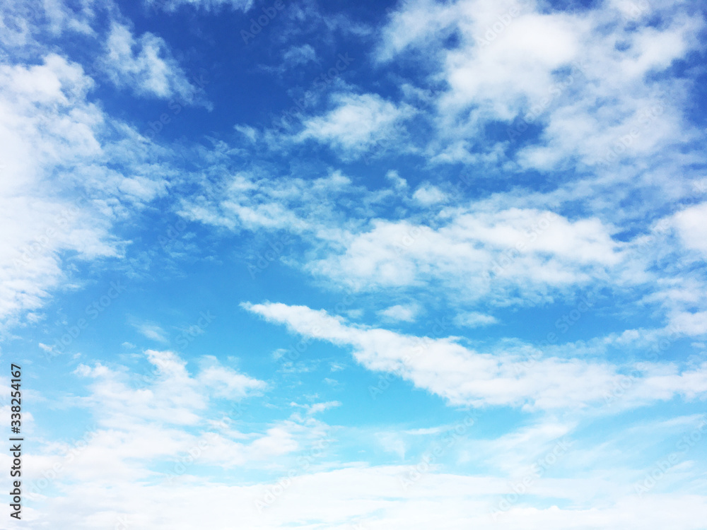 blue sky with white clouds in winter blue sky with white clouds in winter
