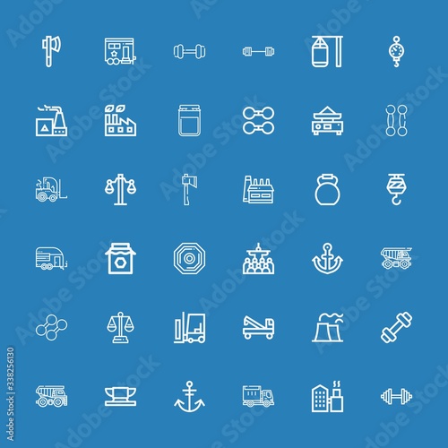 Editable 36 heavy icons for web and mobile