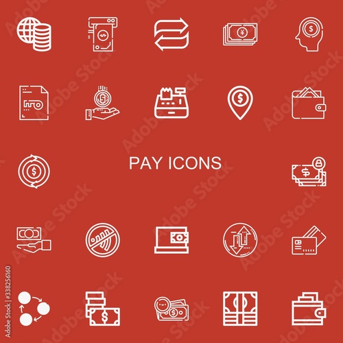 Editable 22 pay icons for web and mobile