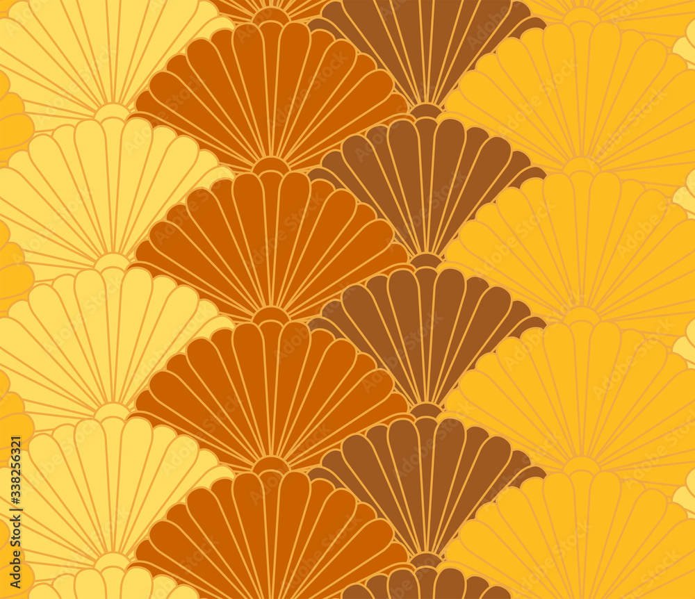 Obraz premium Beautiful Chrysanthemum crest Japanese style pattern