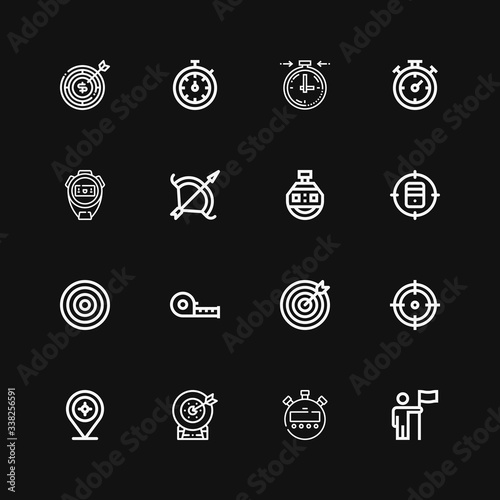 Editable 16 accuracy icons for web and mobile