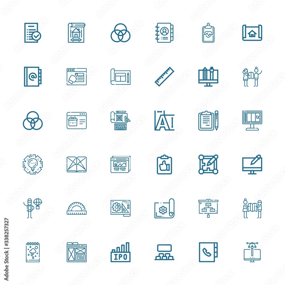 Editable 36 project icons for web and mobile Editable 36 project icons for web and mobile