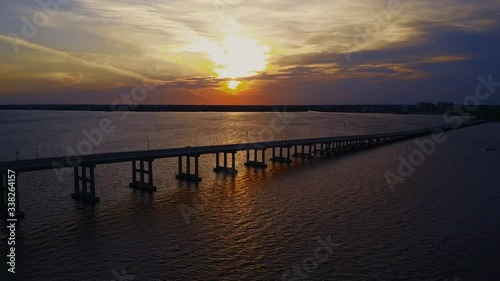 Ft Myers Florida Harbor sunset Downtown Edison Bridge Ft Myers Fort Myers Yacht Basin Look Out pier