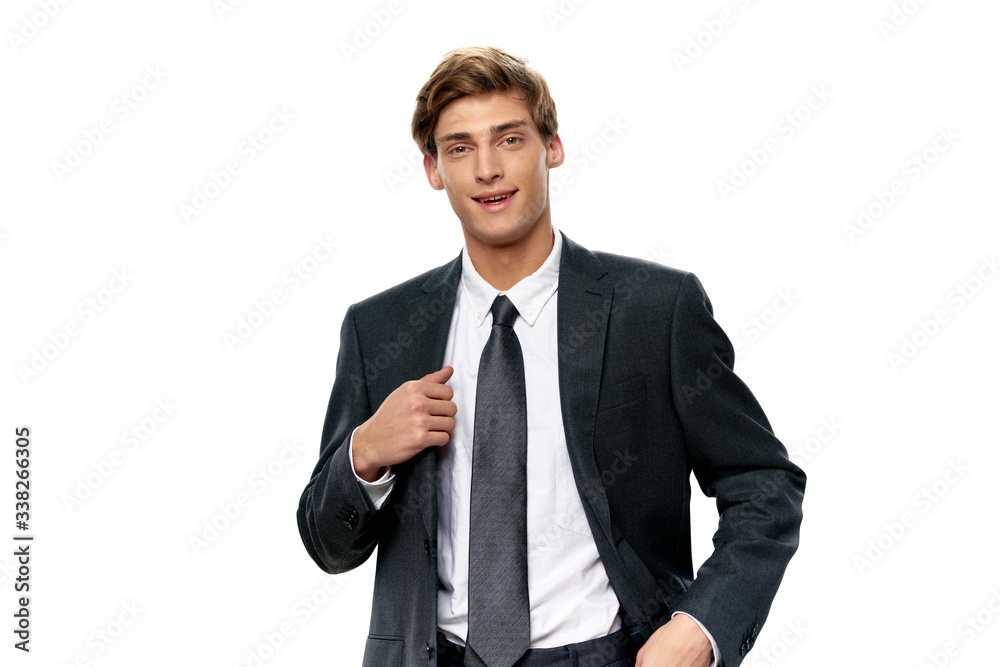 young businessman pointing at you