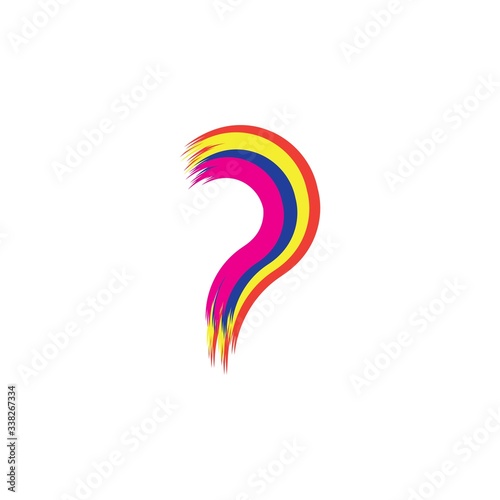 Rainbow logo design vector template © Sugeng