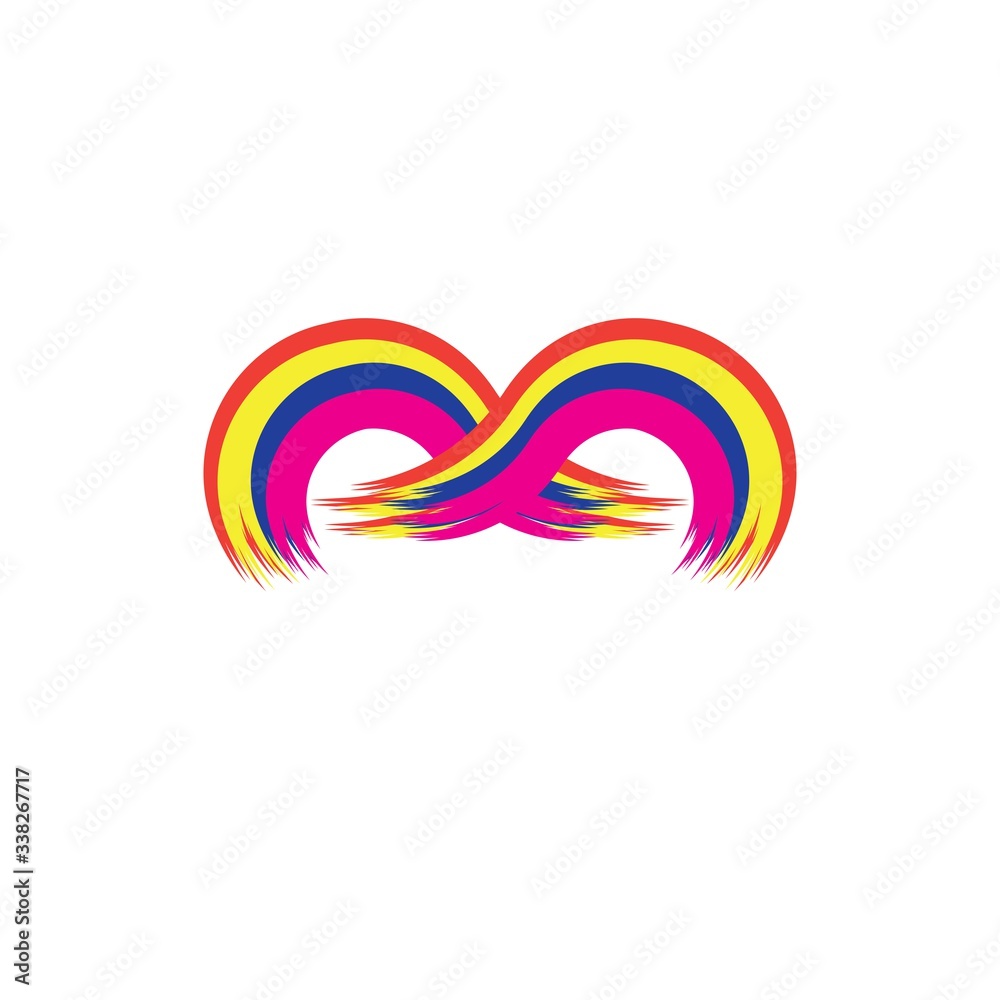 Rainbow logo design vector template
Rainbow logo design vector template