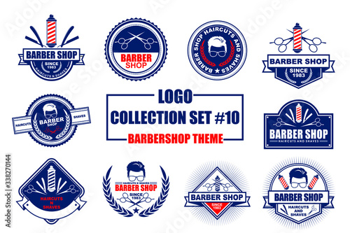 Logo Collection Set - Barbershop Theme