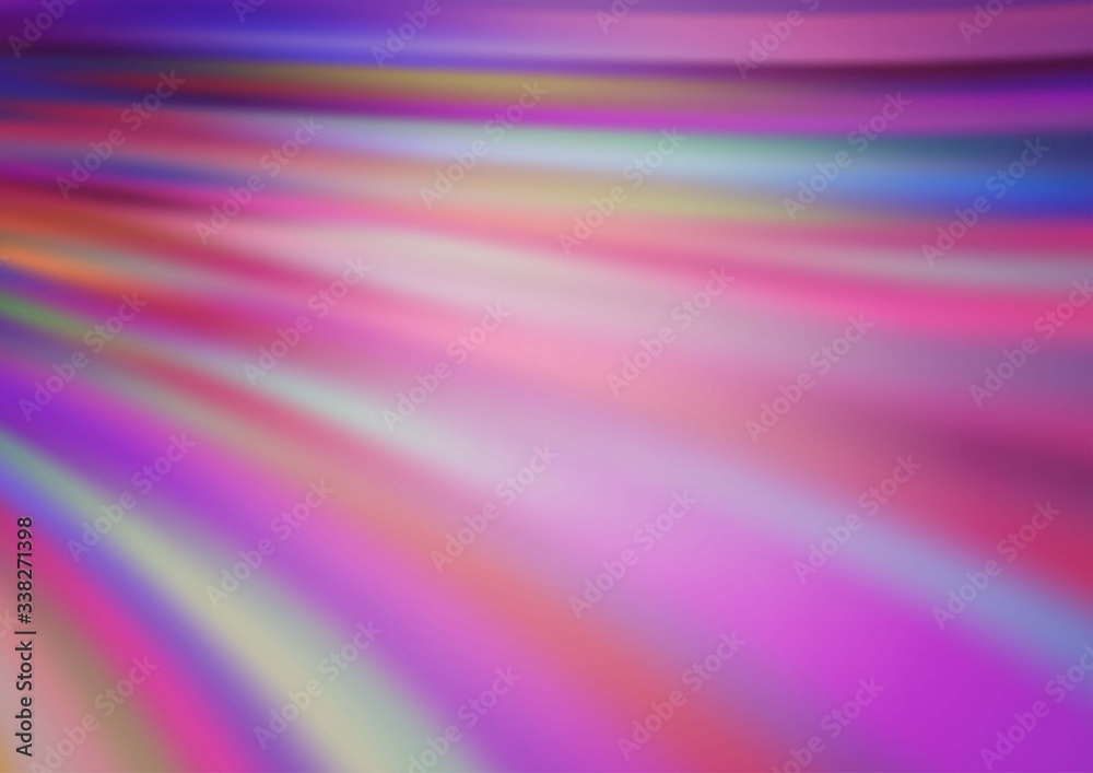 Fototapeta premium Light Purple vector background with bent ribbons. Glitter abstract illustration with wry lines. Marble design for your web site.