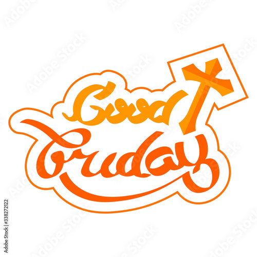 Good Friday typography for christian religious. Can be used for banners, poster, logo, symbol, religious elements and print.