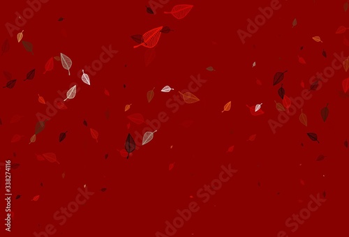 Light Red, Yellow vector doodle texture.