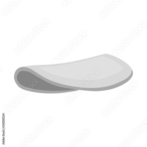 Vector design of sausage and slice symbol. Graphic of sausage and meat vector icon for stock.