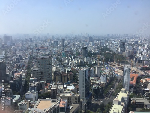 aerial view of Ho Chi Minh City