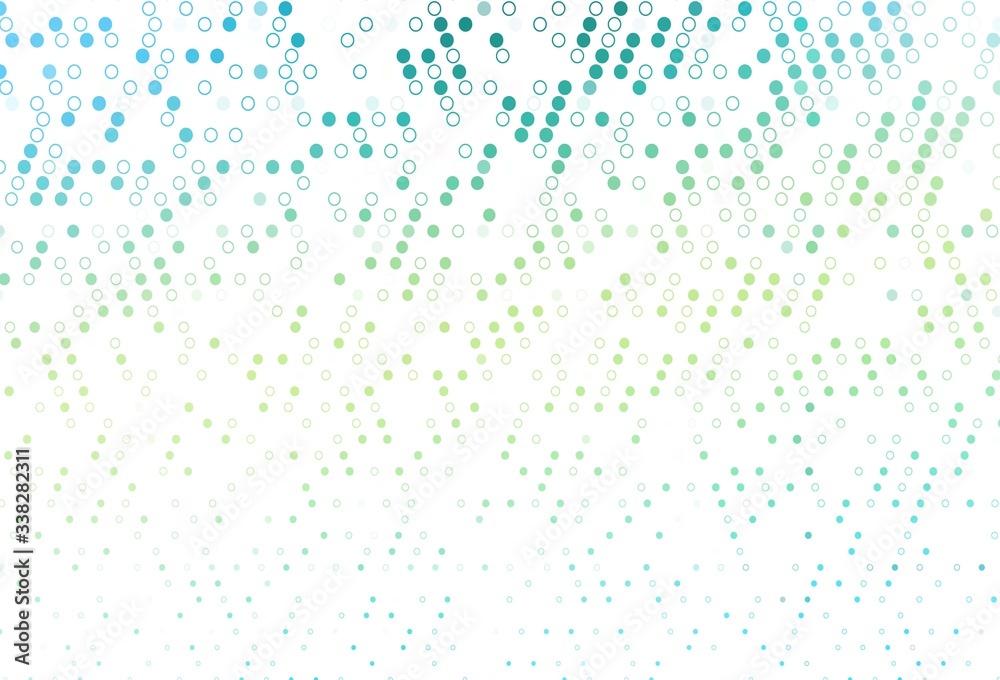 Light Green, Yellow vector background with bubbles. Light Green, Yellow vector background with bubbles.