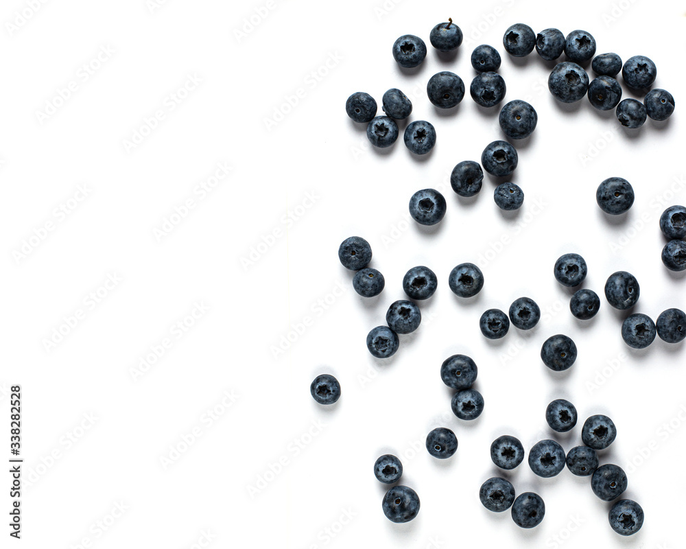 blueberry on white background. blueberry on white background.