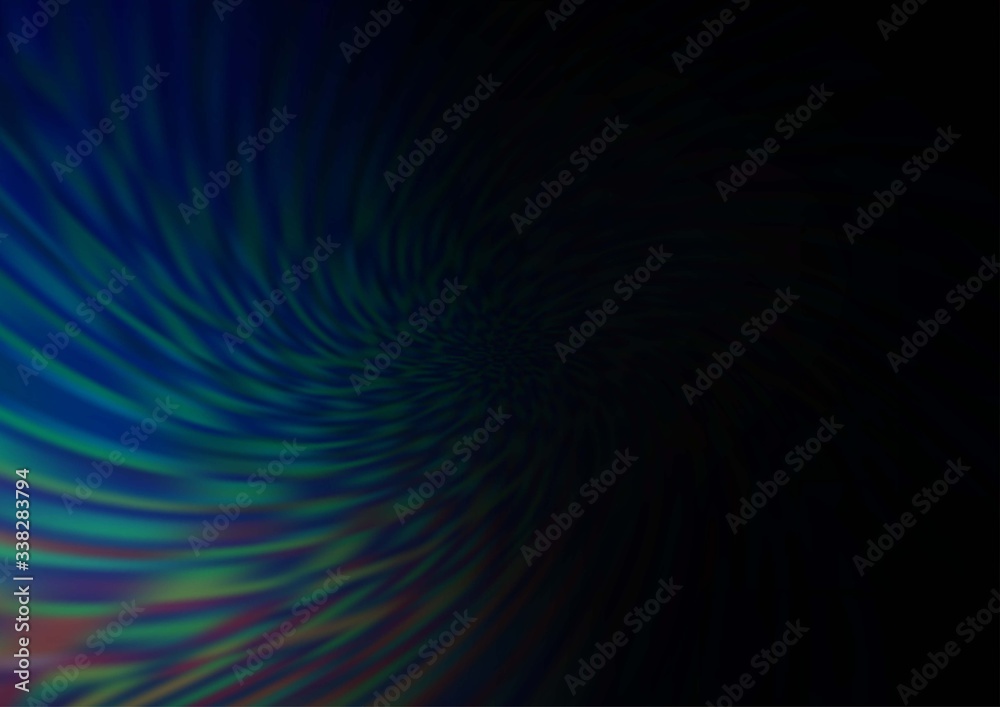 Fototapeta premium Dark BLUE vector blurred bright template. Colorful illustration in abstract style with gradient. The blurred design can be used for your web site.