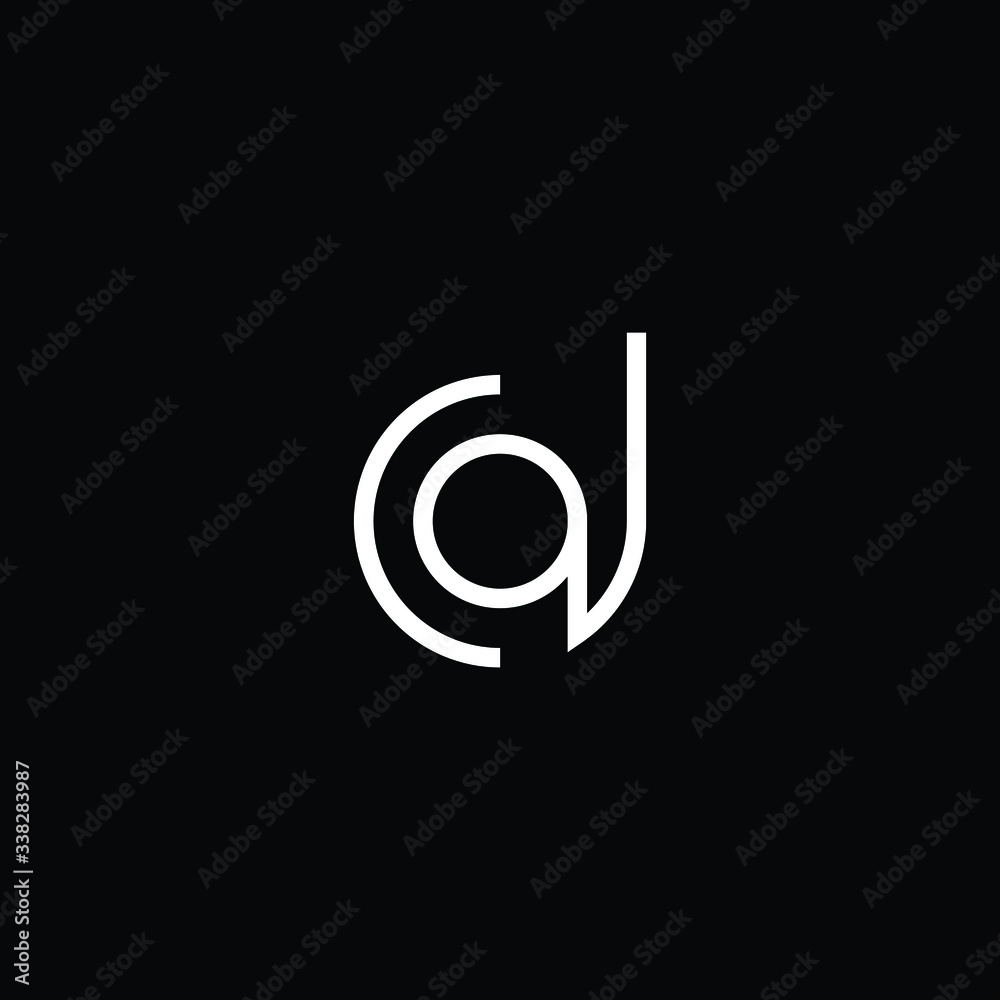 Minimal elegant monogram art logo. Outstanding professional trendy awesome CD DC initial based Alphabet icon logo. Premium Business logo White color on black background Minimal elegant monogram art logo. Outstanding professional trendy awesome CD DC initial based Alphabet icon logo. Premium Business logo White color on black background