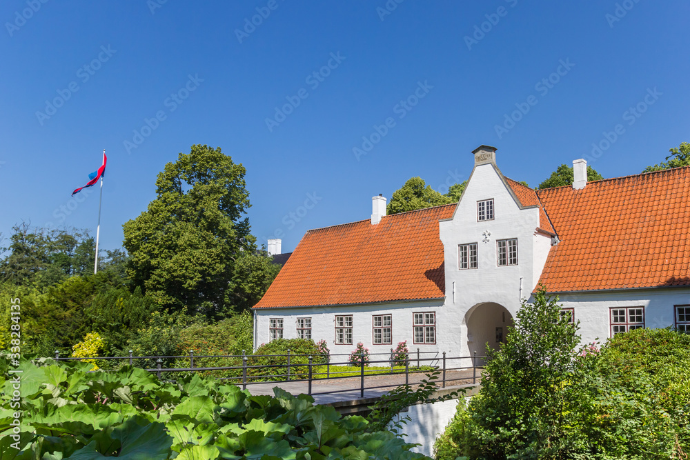 Schackenborg castle in historic town Mogeltonder, Denmark