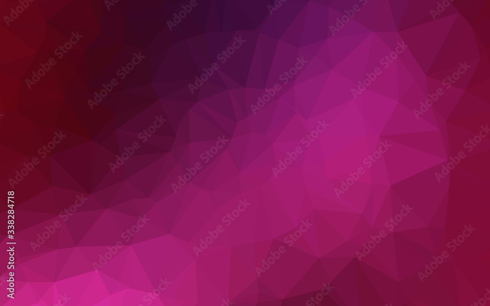 Dark Pink vector abstract polygonal cover. Geometric illustration in Origami style with gradient. New texture for your design. Dark Pink vector abstract polygonal cover. Geometric illustration in Origami style with gradient. New texture for your design.