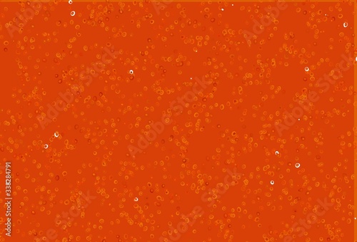 Light Orange vector template with circles.