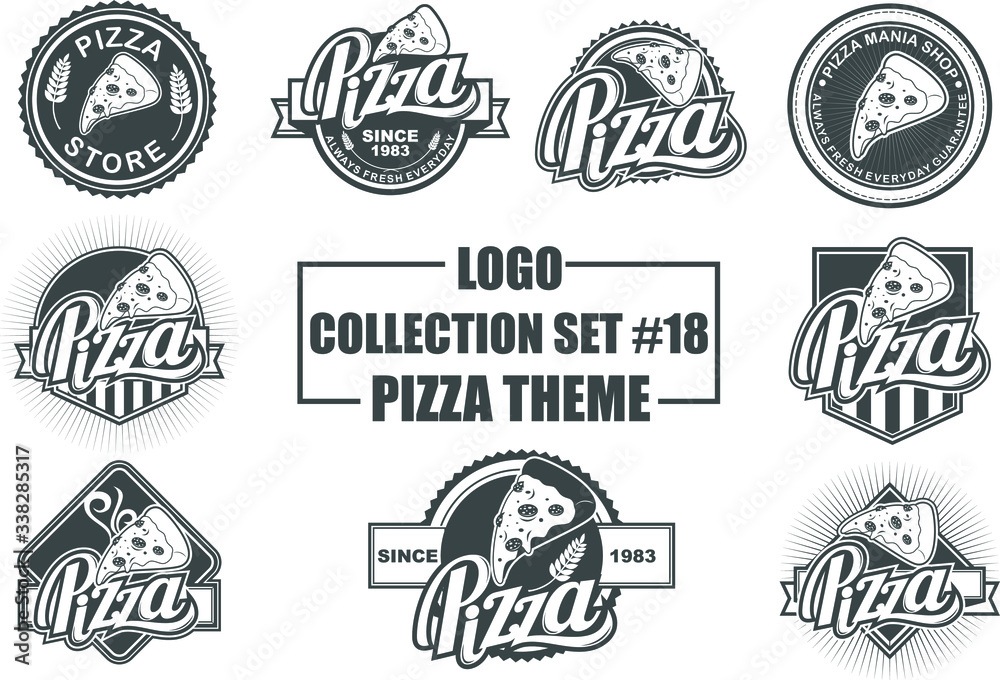 Logo Collection Set - Pizza Theme