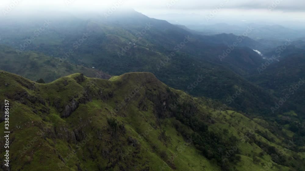 Aerial: Drone Sri Lanka Little Adams Peak Aerial: Drone Sri Lanka Little Adams Peak
