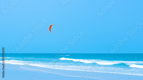 Kitesurfing Thailand Hua hin on a Sunny day