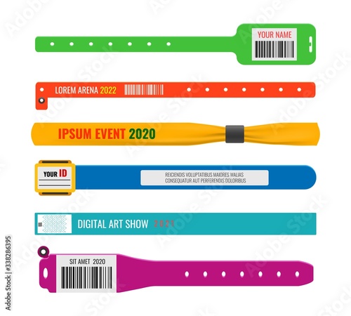 Festival party event wristbands