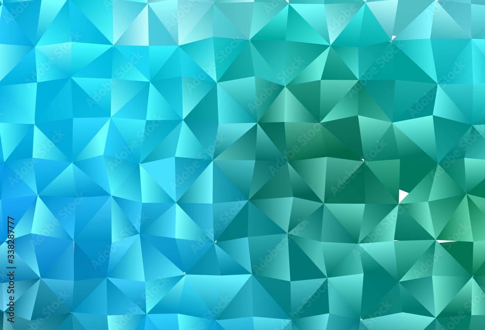 Light Blue, Green vector abstract polygonal layout. Light Blue, Green vector abstract polygonal layout.