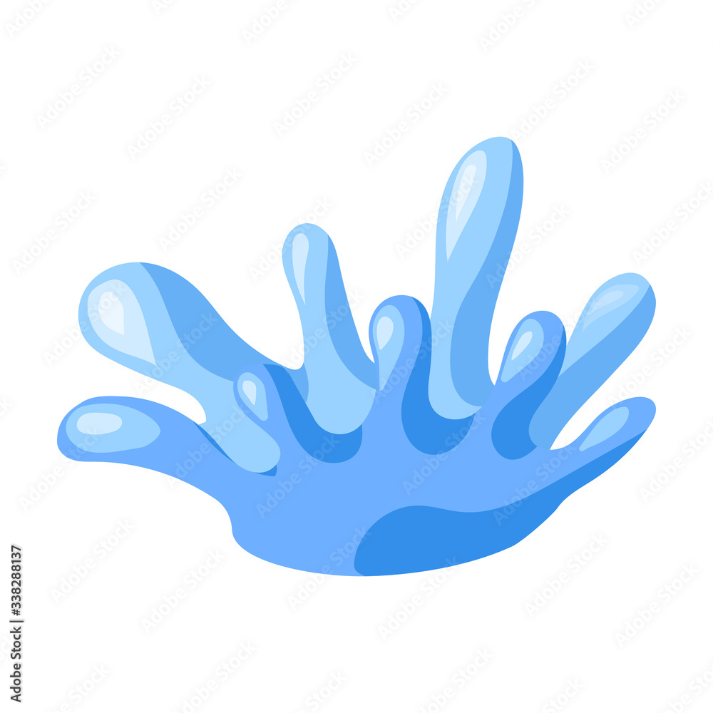 Water splash vector icon.Cartoon vector icon isolated on white background water splash. Water splash vector icon.Cartoon vector icon isolated on white background water splash.