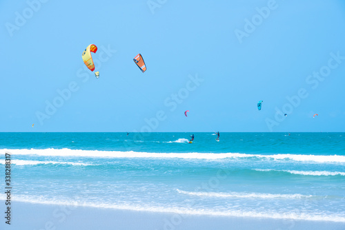 Kitesurfing Thailand Hua hin on a Sunny day