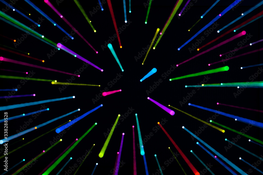 Abstract texture of colored dots and rays - Abstract texture of colored dots and rays -