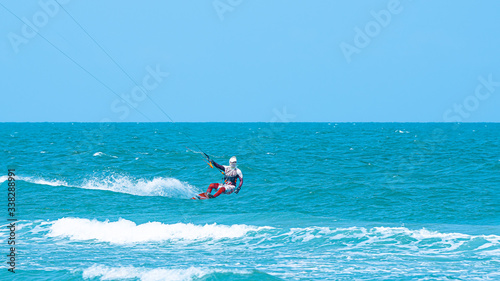 Kitesurfing Thailand Hua hin on a Sunny day