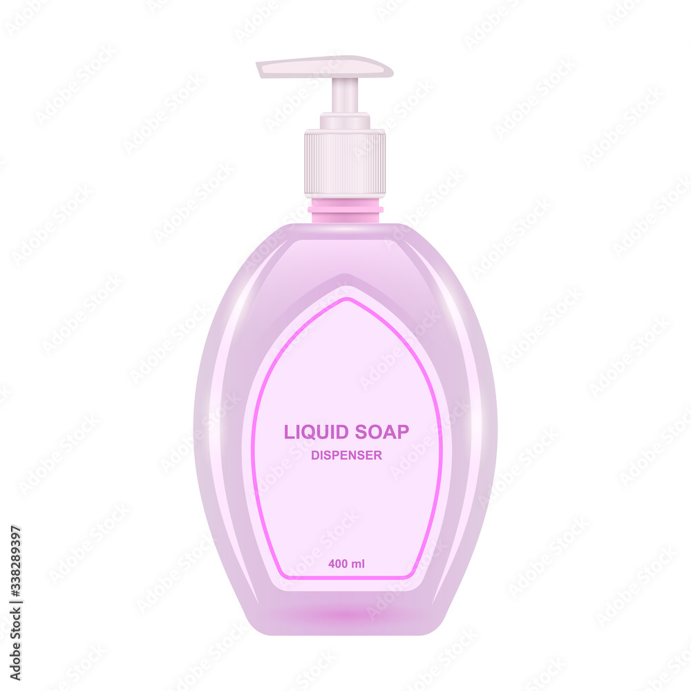 Dispenser liquid soap vector icon.Realistic vector icon isolated on white background dispenser liquid soap. Dispenser liquid soap vector icon.Realistic vector icon isolated on white background dispenser liquid soap.