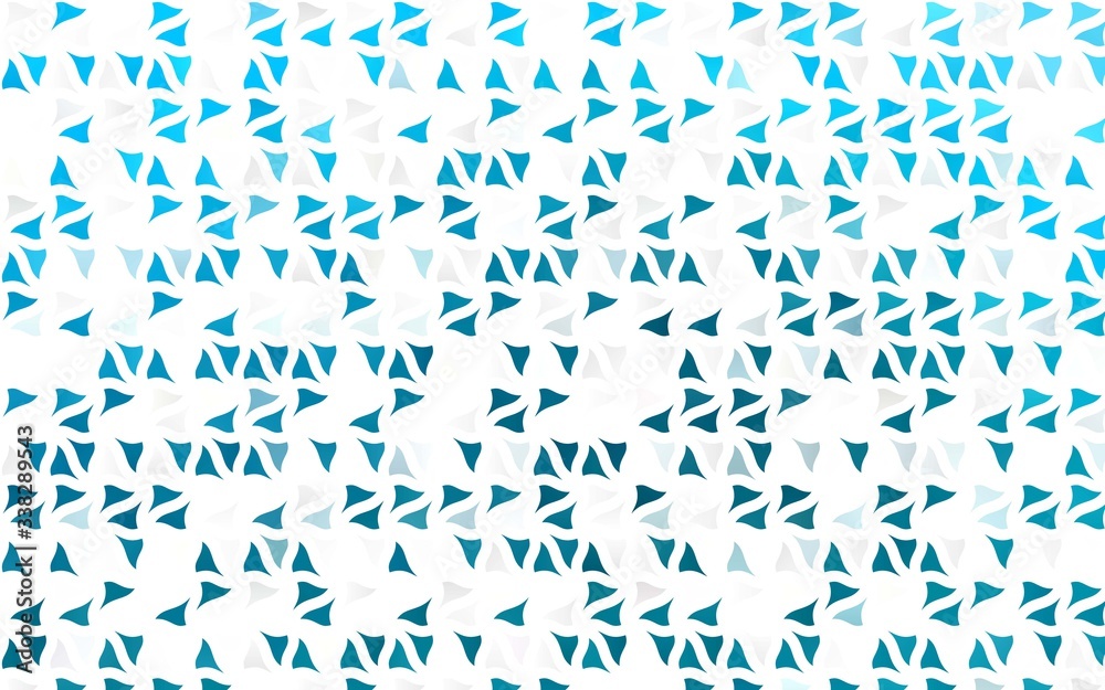 Light BLUE vector cover in polygonal style. Modern abstract illustration with colorful triangles. Pattern can be used for websites.