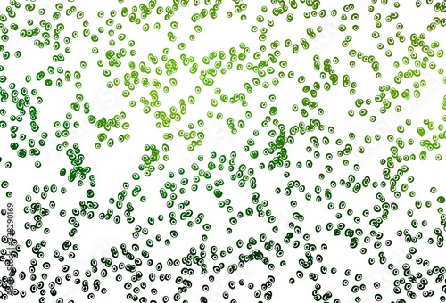 Light Green vector cover with spots.