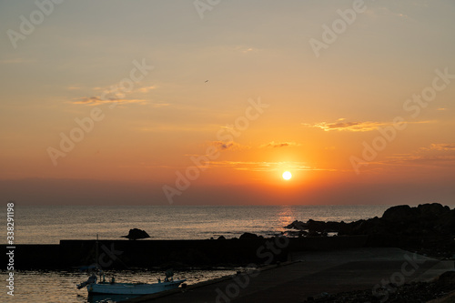 夕暮れの野島崎 千葉県南房総市 日本