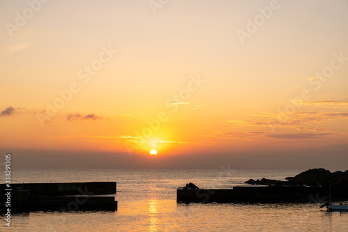 夕暮れの野島崎　千葉県南房総市　日本