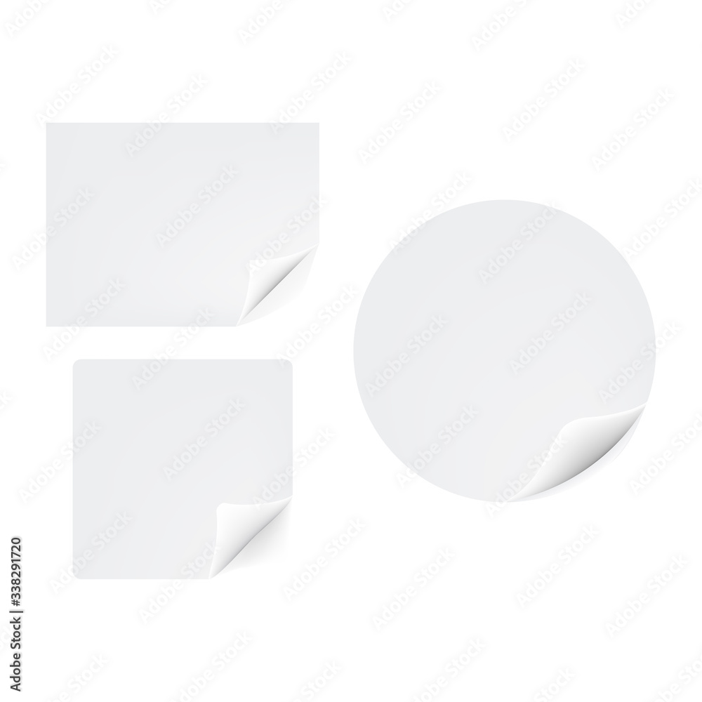 Gebogene papier aufkleber icon vector illustration design Gebogene papier aufkleber icon vector illustration design